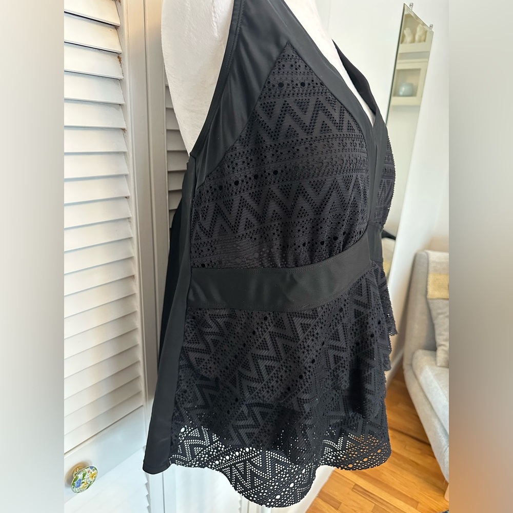 Sea Black Tankini top, 2XL